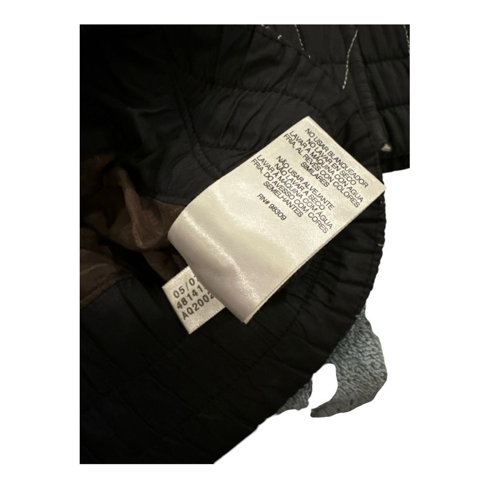Salomon Women's Medium Signature Embroidered Quilted Black Hooded Jacket Coat - Picture 4 of 13